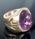 画像3: Facet Cut Change Color Purple Sapphire Signet Zaza Ring