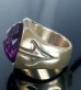 画像2: Facet Cut Change Color Purple Sapphire Signet Zaza Ring (2)