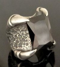 Super CZ Black Diamond Master Predator Ring