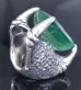 画像6: 78.50Ct Emerald Cut Fluorite Master Predator Ring