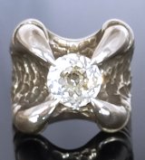 10mm White Sapphire Medium Predator Ring