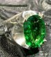 画像1: 23Ct. Green Sapphire Signet Ring (1)