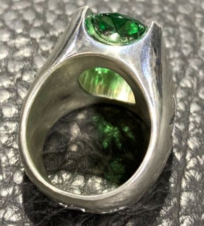 画像9: 23Ct. Green Sapphire Signet Ring