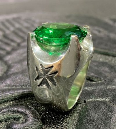 画像14: 23Ct. Green Sapphire Signet Ring