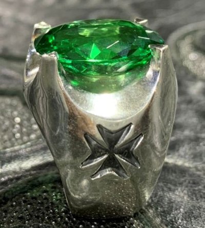 画像5: 23Ct. Green Sapphire Signet Ring