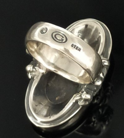 画像5: Sterling Opal 4Heart Crown Cross Zaza Ring