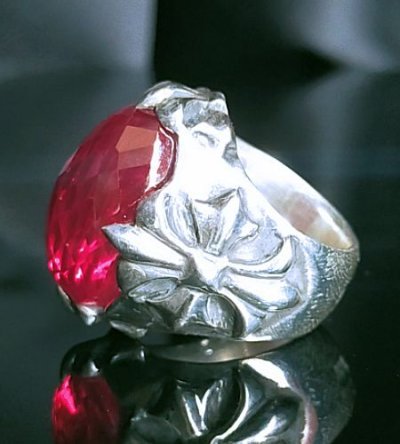 画像3: Facet Cut Ruby Zaza Ring ※21号即納品あり
