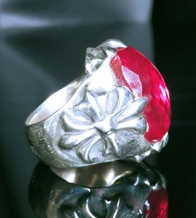 画像5: Facet Cut Ruby Zaza Ring ※21号即納品あり