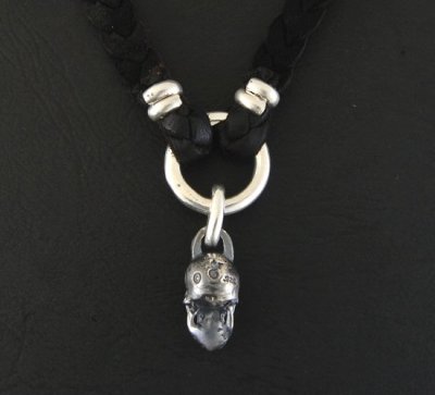 画像3: Skull braid leather necklace