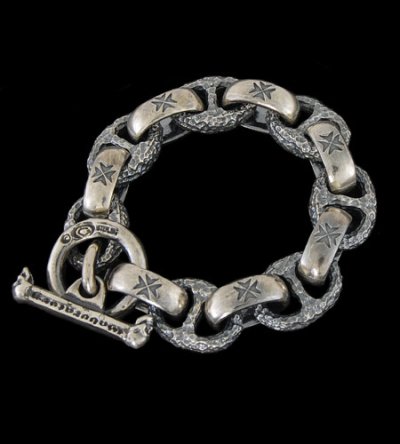画像1: H.W.O & Chiseled Anchor Links Bracelet