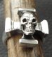 画像11: Quarter Skull On Square Hammer Cross Ring