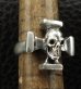 画像7: Quarter Skull On Square Hammer Cross Ring