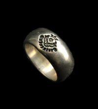 Multi Engraved Large Smooth H.W.O Ring