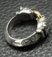 画像9: 18k Gold Ring With Quarter Old Bulldog Triangle Wire Bangle Ring