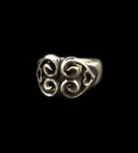 Quarter Double Heart Ring