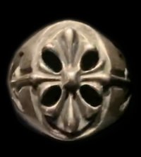 Cross Oval Signet Ring