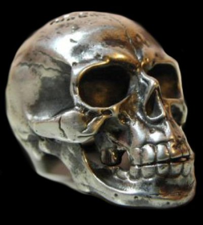 画像1: Large Skull Full Head Ring