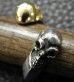 画像11: Gold & Silver Skull With Triangle Wire Ring