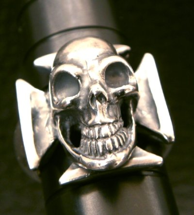画像12: Skull Iron Cross Ring