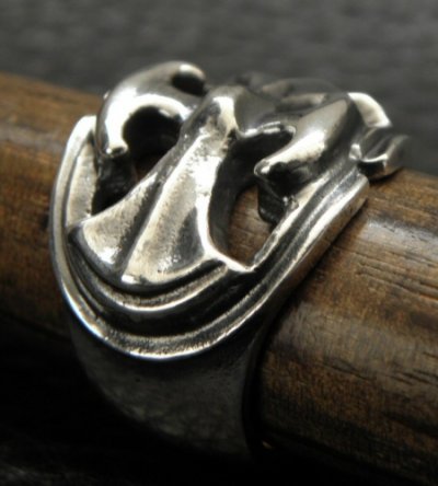 画像15: Medium Battle-Ax Oval Roll Ring