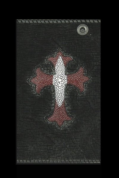 画像2: Stingray(Star) Cross Inlay Hippo Long Wallet
