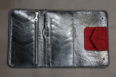 画像2: Crocodile Batman Cross Inlay Hippo Long Wallet