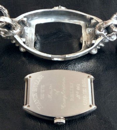 画像4: Skull Crown Watch Case Wirh Maltese Cross H.W.O & Chiseled Acchor Chain Skull Clip Watch Bands For Franck Muller