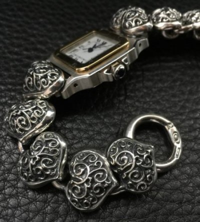 画像9: Half Size All Heart Links Watch Band For Cartier Santos