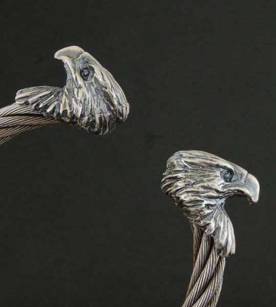 画像5: Eagle Cable Wire Bangle (5)