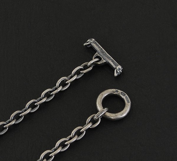 画像4: 6Chain & Quarter Skull T-bar Necklace (4)