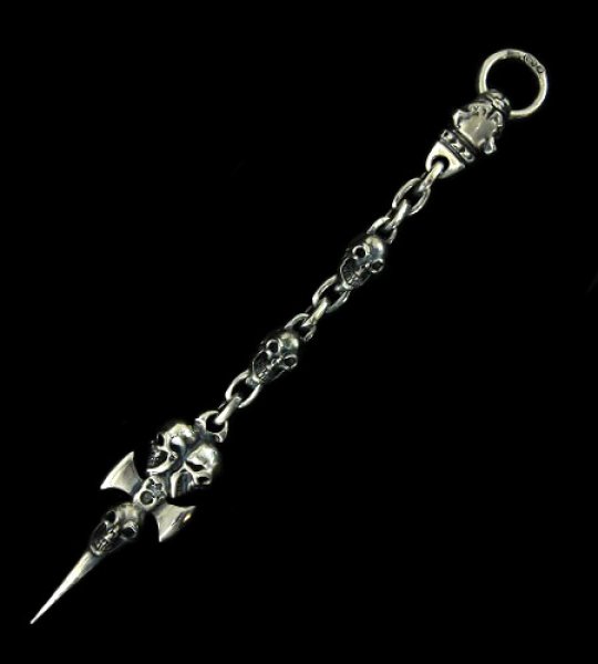 画像2: Triple Skull Dagger & Old Bulldog Wallet Hanger (2)