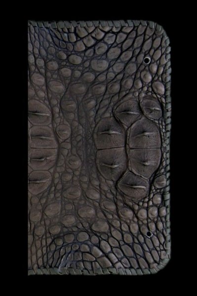 画像2: Crocodile Head&HornBack Long Wallet (2)
