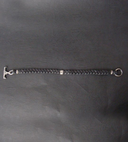 画像4: Quarter H.W.O braid leather bracelet (4)