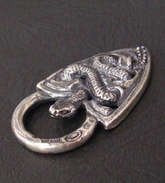 画像3: Large Snake Belt Tip Pendant (3)