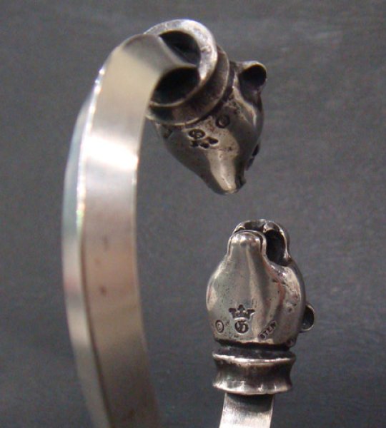 画像4: Panther With Bolo Neck Triangle Wire Bangle (4)