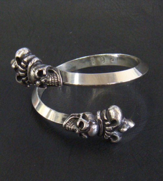 画像3: Crown Skull Triangle Bangle (3)
