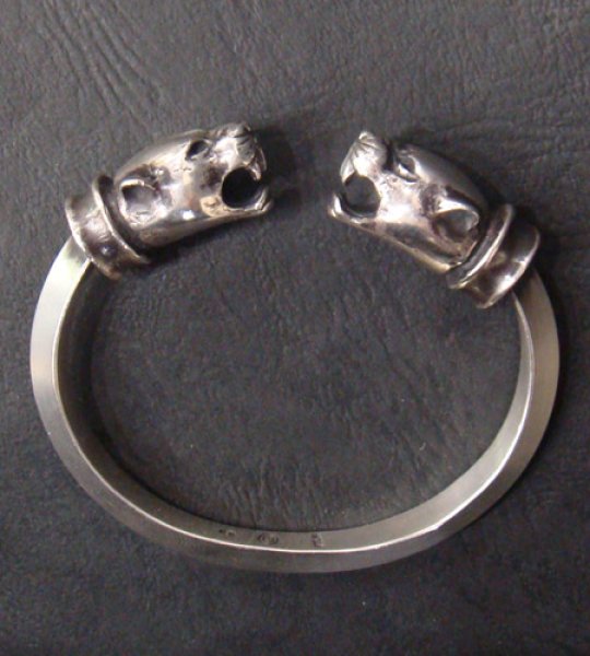 画像5: Panther With Bolo Neck Triangle Wire Bangle (5)