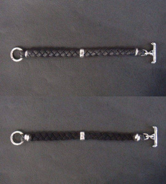 画像4: H.W.O Braid Leather Bracelet (4)