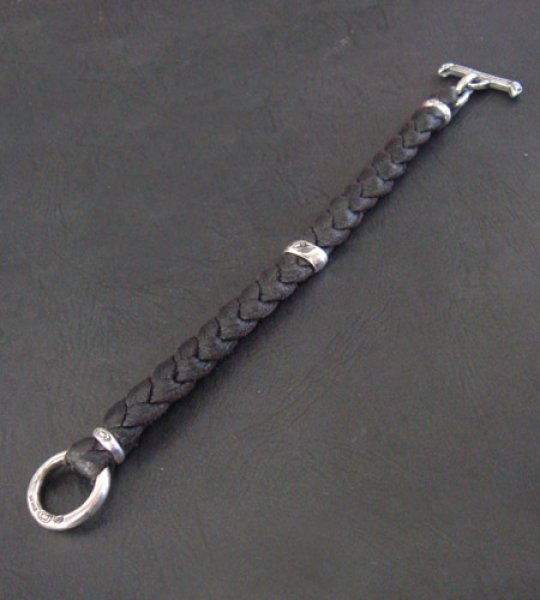 画像3: H.W.O Braid Leather Bracelet (3)