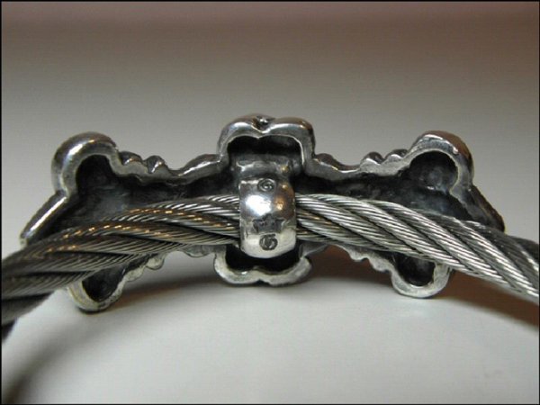 画像2: Skull On 4Heart Crown With Horse Wire Bangle (2)