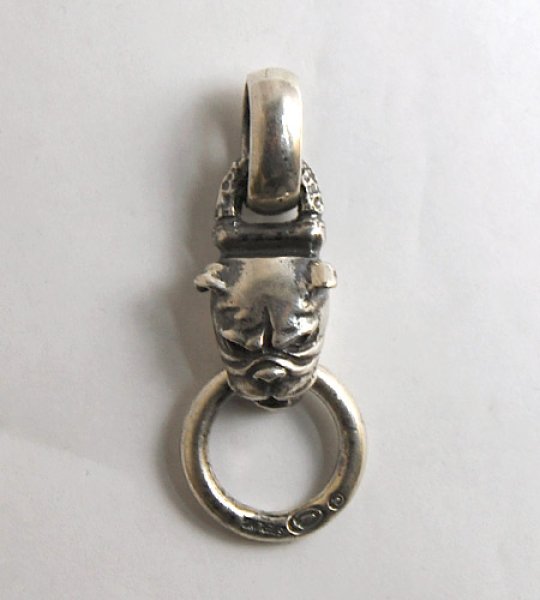 画像2: Bulldog With Chiseled Loop & Smooth H.W.O Pendant (2)
