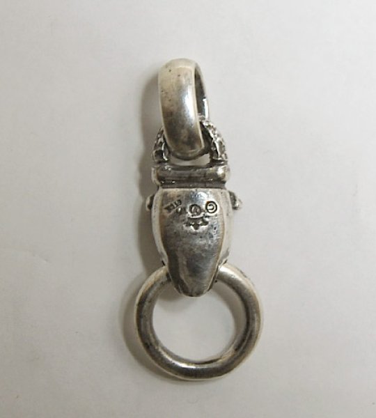 画像4: Bulldog With Chiseled Loop & Smooth H.W.O Pendant (4)