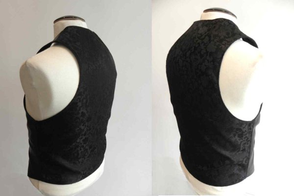 画像4: Gaboratory Tailored Leather Vest (Chinese silk back) (4)