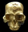 画像3: 10k Gold Large Skull Without Jaw Ring (Mat Color  Finish) (3)