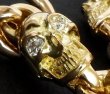 画像2: 18k 7 Skull With Diamond Bracelet (2)