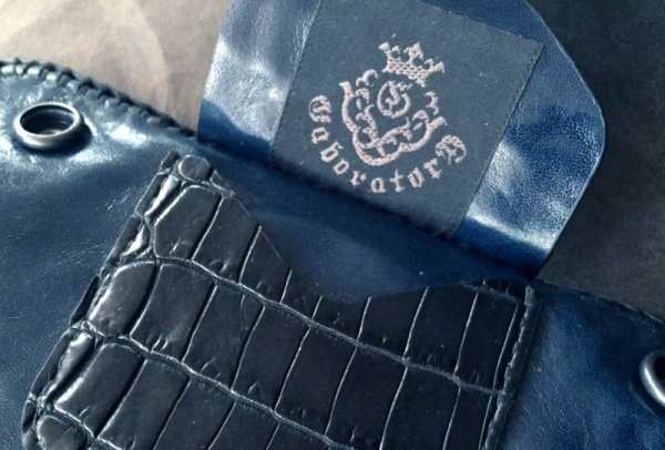 画像5: Crocodile Head & HornBack Plain Long Wallet (5)