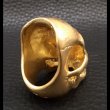 画像6: 10K Gold Old Skull Full Face Ring( Pure Gold Color Finish) (6)