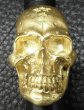 画像15: 10K Gold Large Skull H,W,O Ring ( Pure Gold Color Finish) (15)