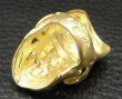 画像4: 10K Gold Large Skull H,W,O Ring ( Pure Gold Color Finish) (4)