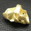 画像8: 10K Gold Large Skull H,W,O Ring ( Pure Gold Color Finish) (8)